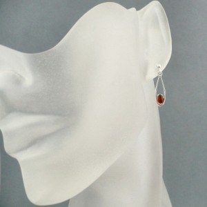 amber earrings 251a